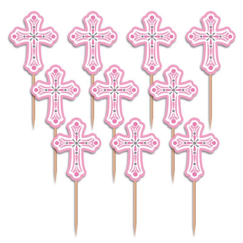 Buy Religious Religious Party Picks - Pink 36/pkg. sold at Party Expert