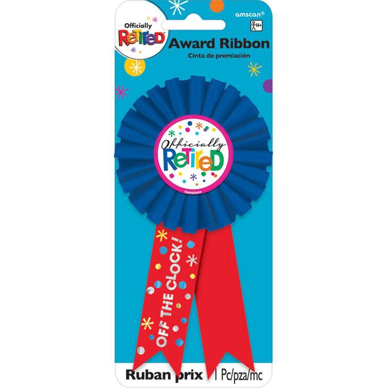Buy Retirement Officially Retired - Award Ribbon sold at Party Expert