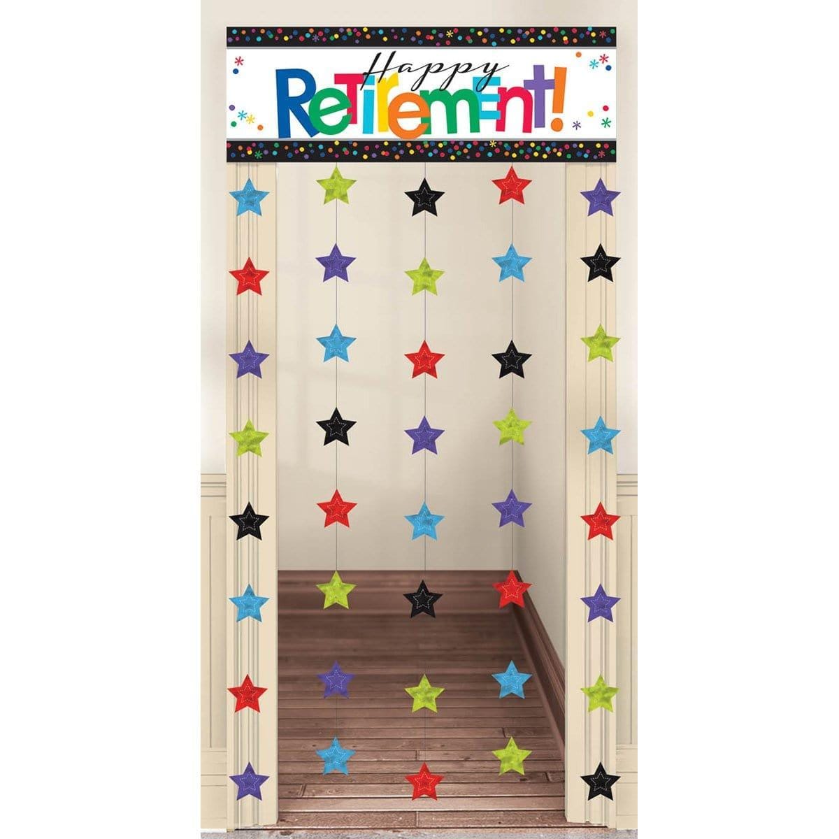 Buy Retirement Officially Retired - Door. Curtain 77 X 39 In. sold at Party Expert