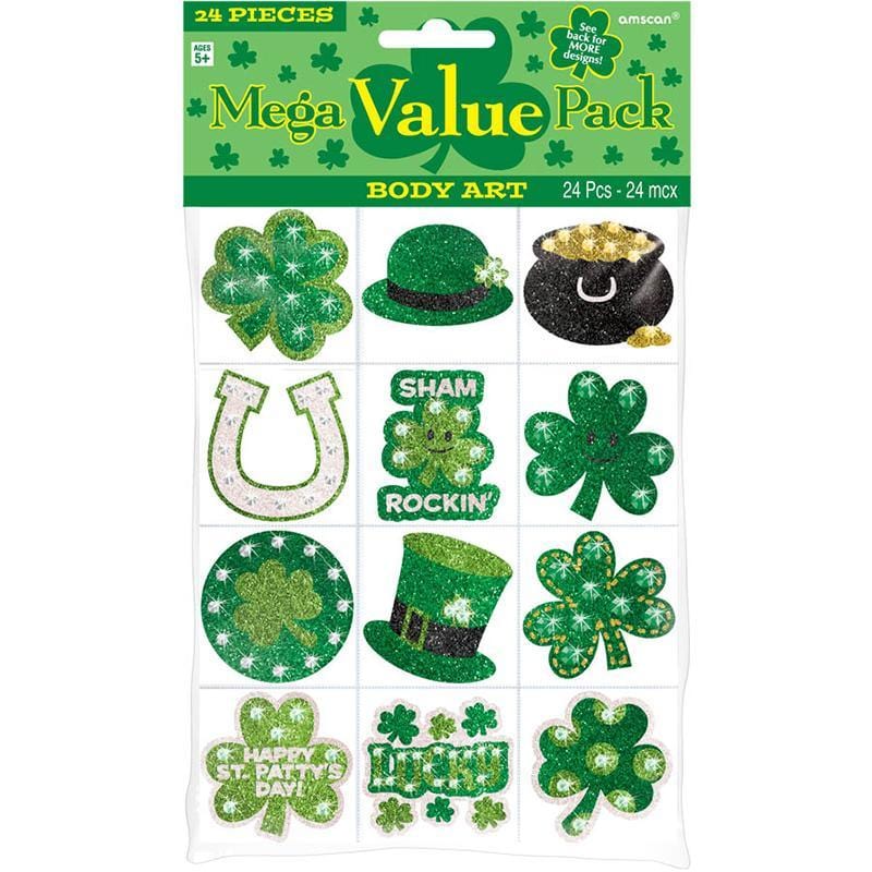 Buy St-Patrick St-Patrick - Body Art 24/pkg sold at Party Expert
