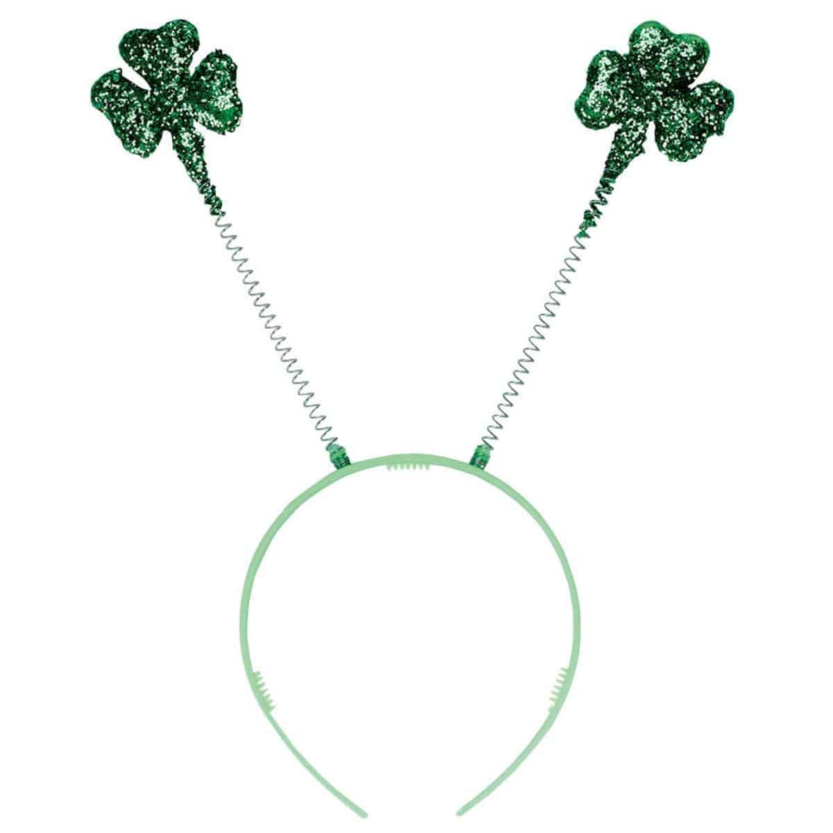 Buy St-Patrick Glitter Shamrock Head Bopper sold at Party Expert