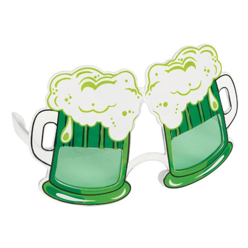 Buy St-Patrick Green Beer Glasses sold at Party Expert
