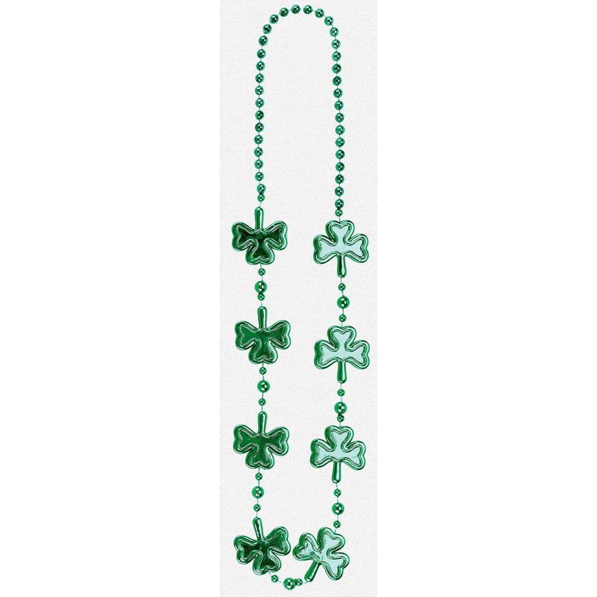 Buy St-Patrick Shamrock Beaded Necklace sold at Party Expert