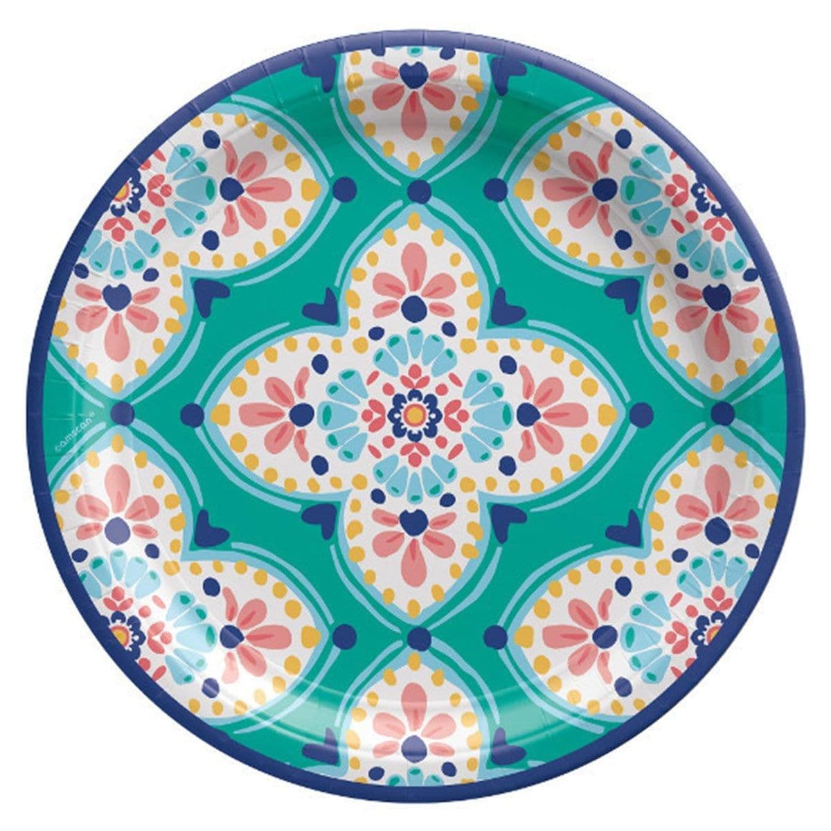 Buy Summer Boho Vibes paper plates 10.5 inches, 8 per package sold at Party Expert