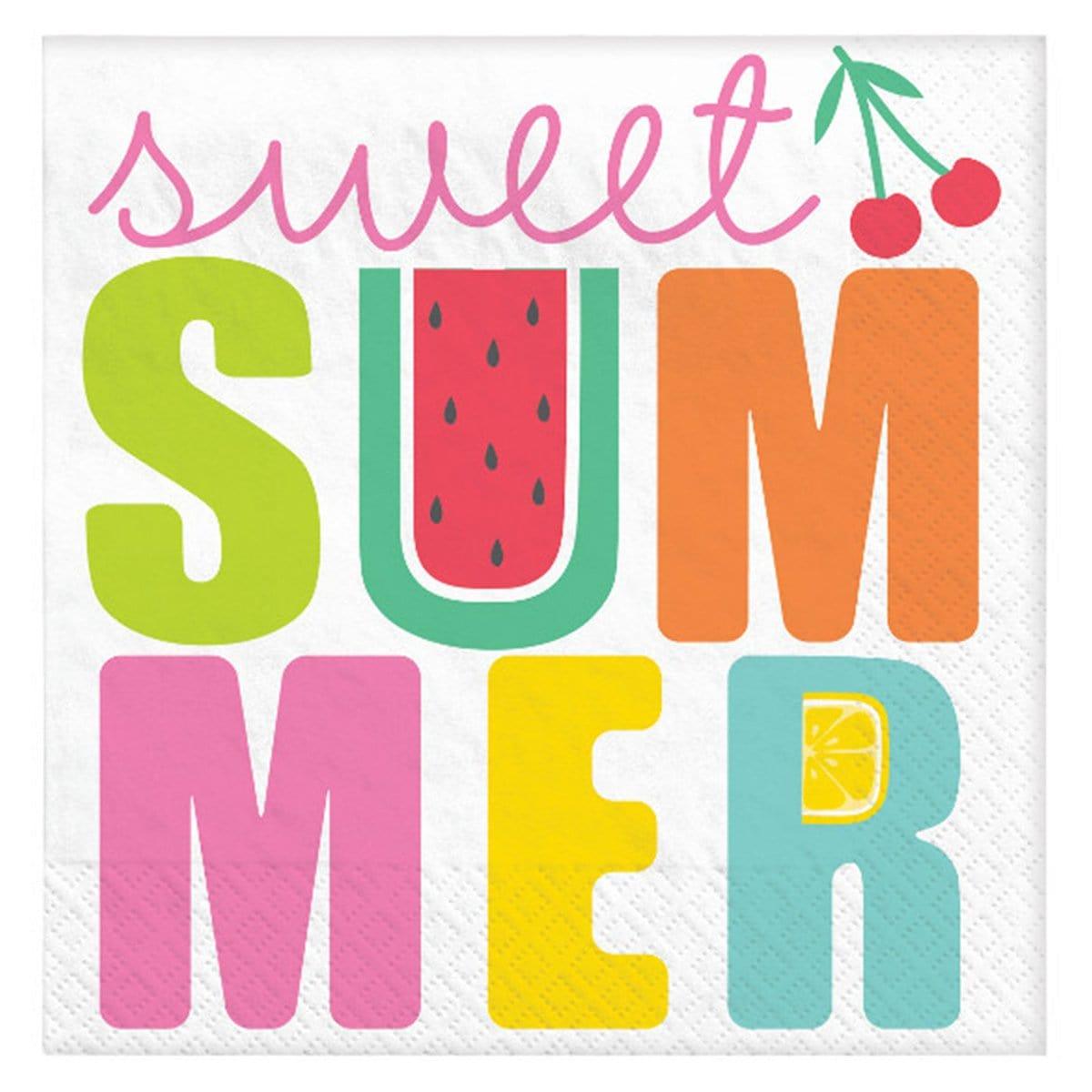 Buy Summer Tutti Frutti lunch napkins, 16 per package sold at Party Expert