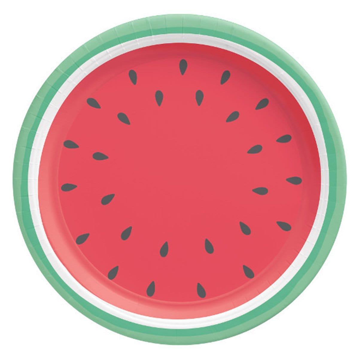 Buy Summer Tutti Frutti paper plates 10.5 inches, 8 per package sold at Party Expert