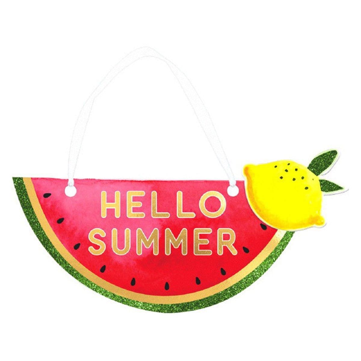 Buy Summer Tutti Frutti watermelon sign sold at Party Expert