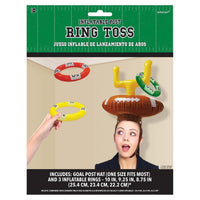AMSCAN CA Superbowl Football Inflatable Post Ring Toss Game