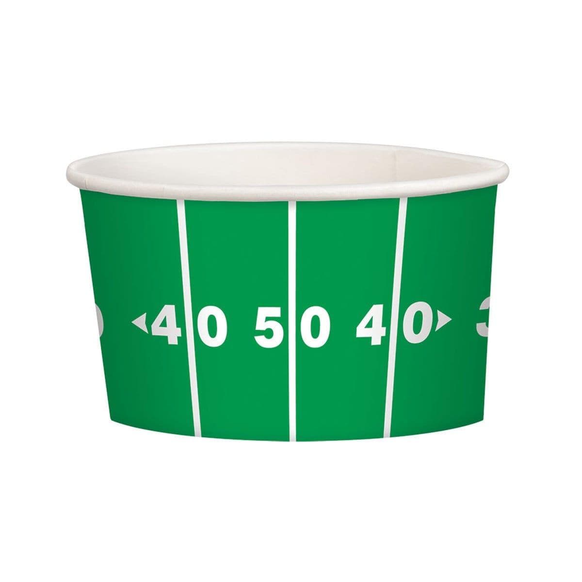 Buy Superbowl Football Paper Treat Cups 9.5oz. 8/pkg sold at Party Expert