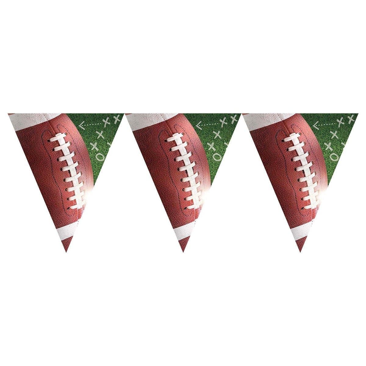 AMSCAN CA Superbowl Football Plastic Pennant Banner