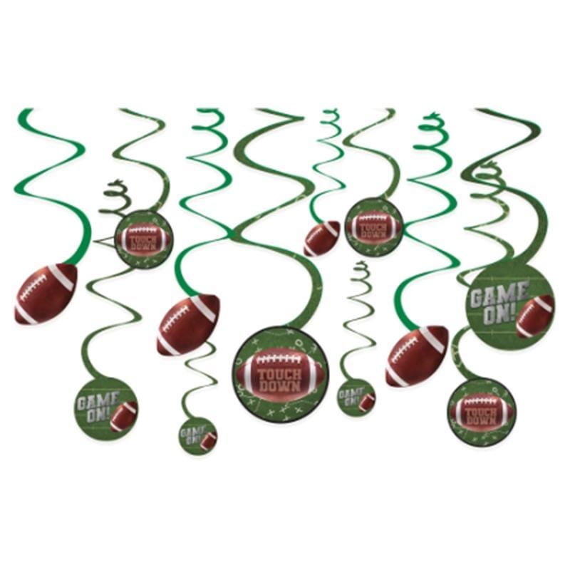 Buy Superbowl Football - Swirls 12 Per Package sold at Party Expert