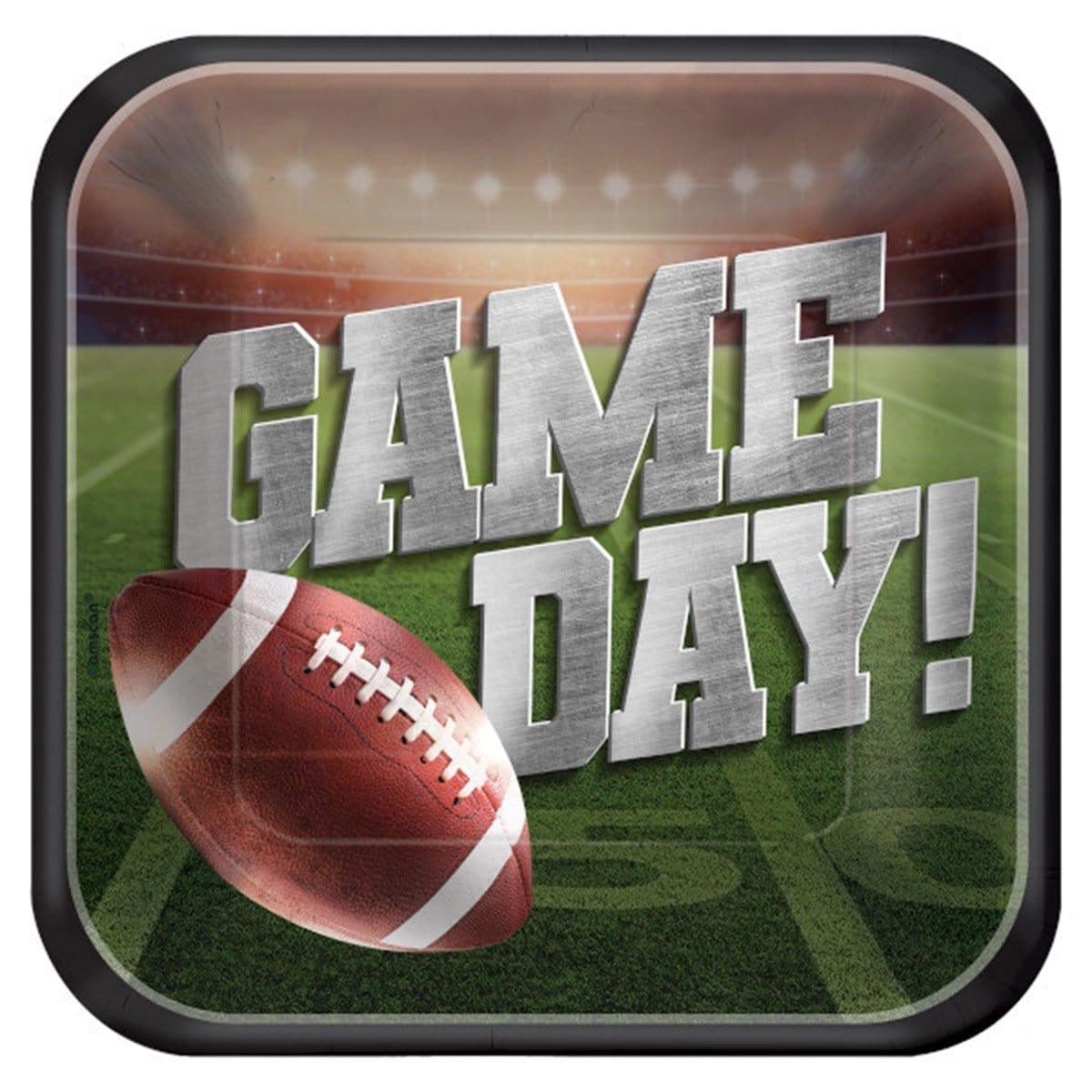 Buy Superbowl Game On Paper  Plates 9 Inches, 18 Count sold at Party Expert