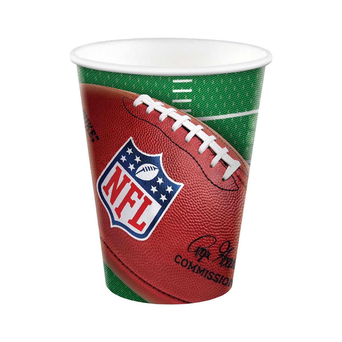 AMSCAN CA Superbowl NFL Super Bowl Party Paper Cups, 12 Oz, 12 Count
