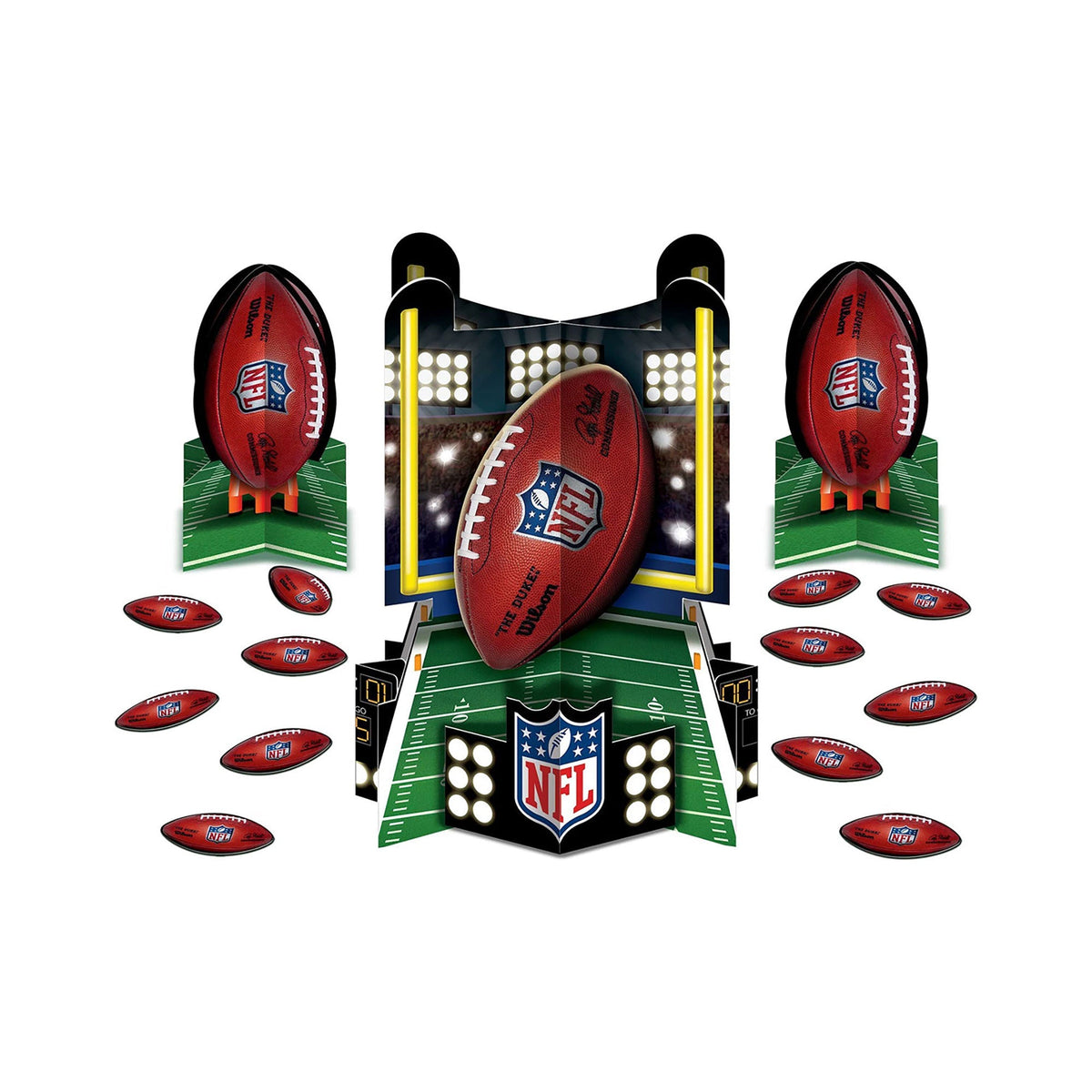 AMSCAN CA Superbowl NFL Super Bowl Party Table Decorating Kit, 6 Count 192937219164
