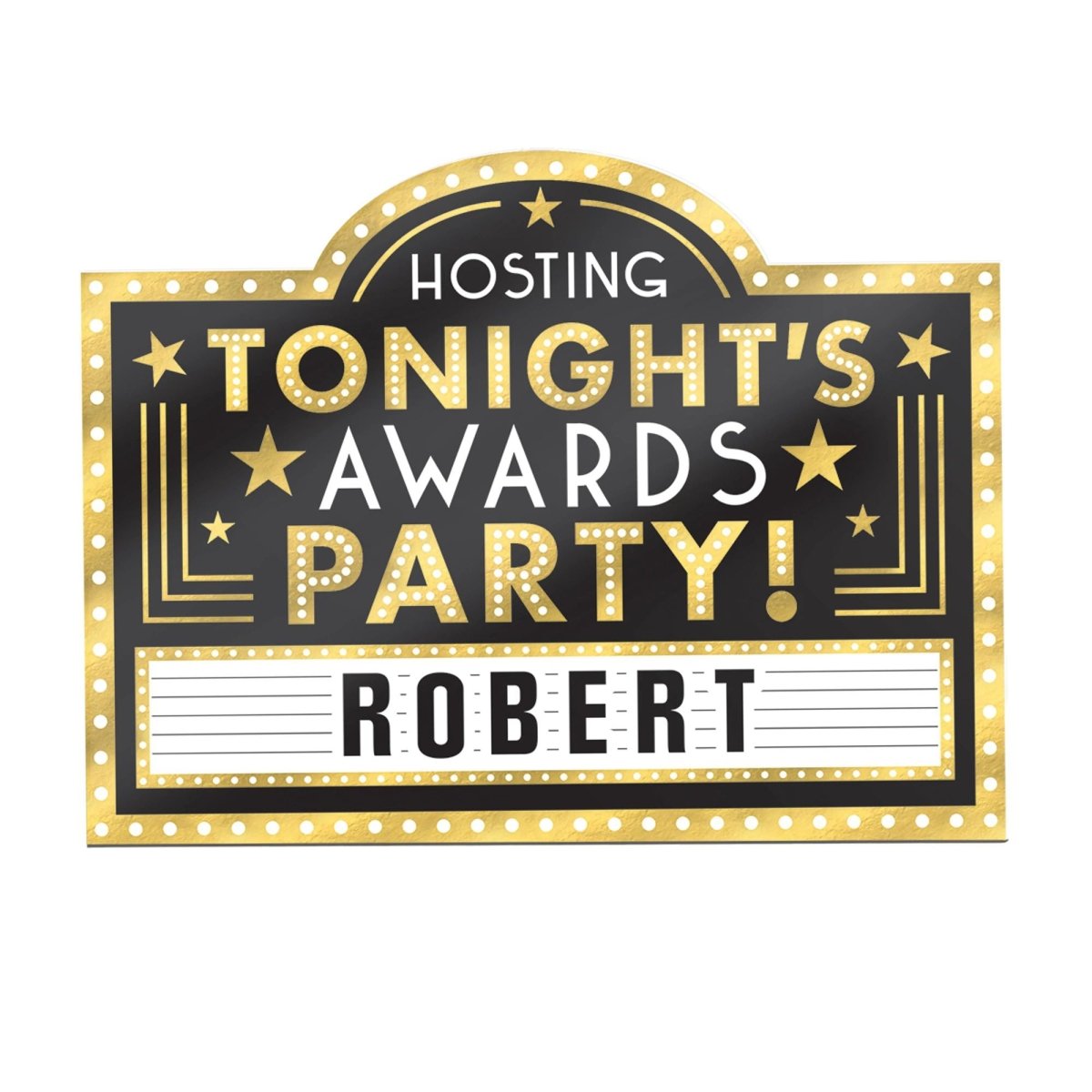 AMSCAN CA Theme Party Awards Night Message Board Wall Decoration, 14 x 10.5 Inches, 1 Count