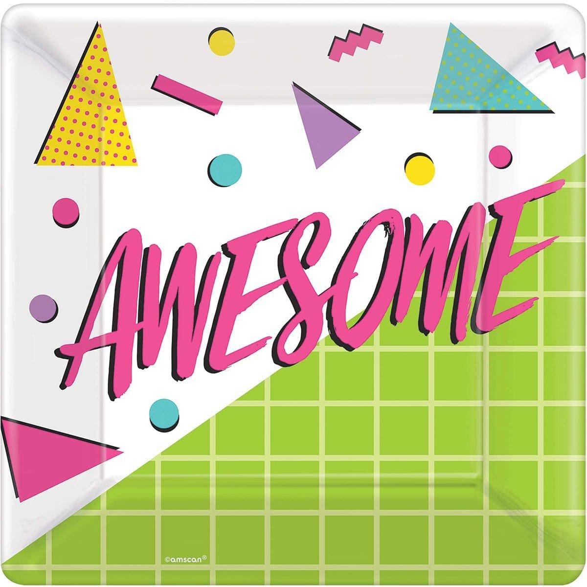 Buy Theme Party Awesome Party Paper Plates 10 Inches, 8 per Package sold at Party Expert