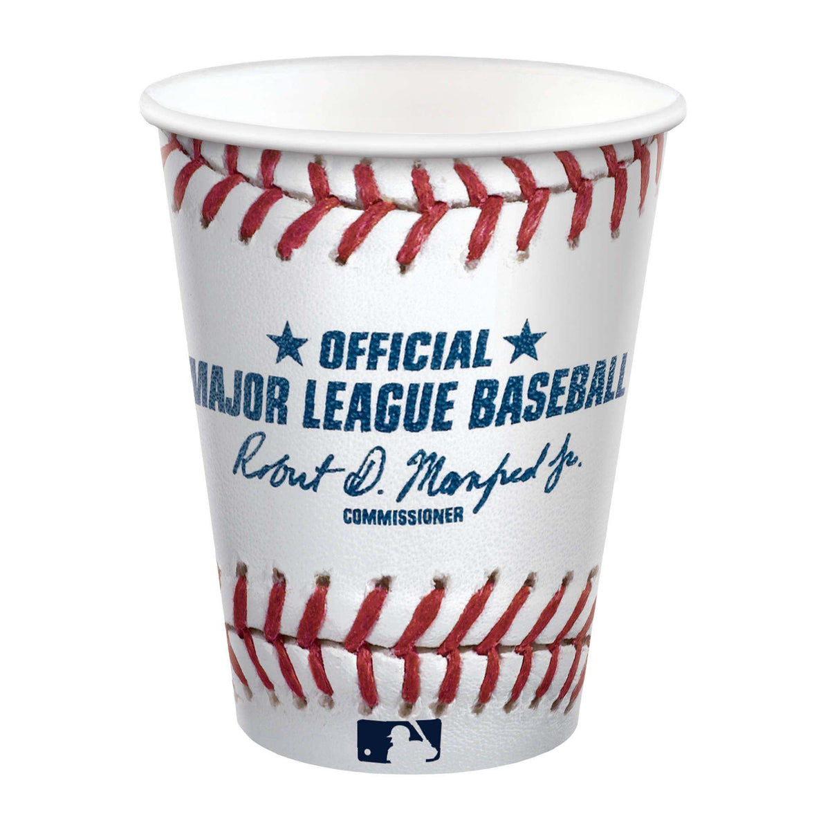 AMSCAN CA Theme Party Baseball Party Paper Cups, 9 oz, 8 Count