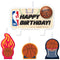 AMSCAN CA Theme Party Basketball NBA Candle Set, 4 Count