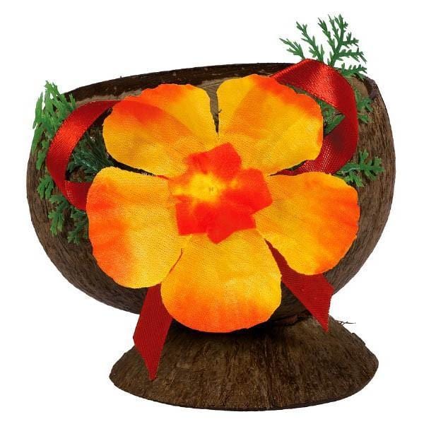 Buy Theme Party Coconut Cup With Flower sold at Party Expert