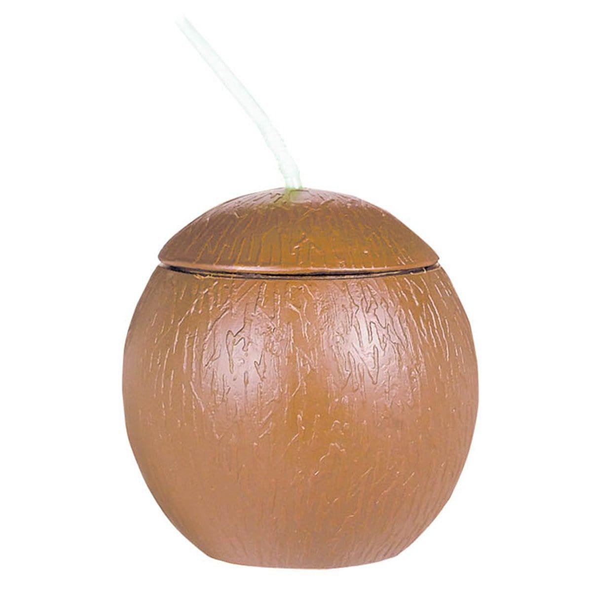Buy Theme Party Coconut Cup with Straw sold at Party Expert