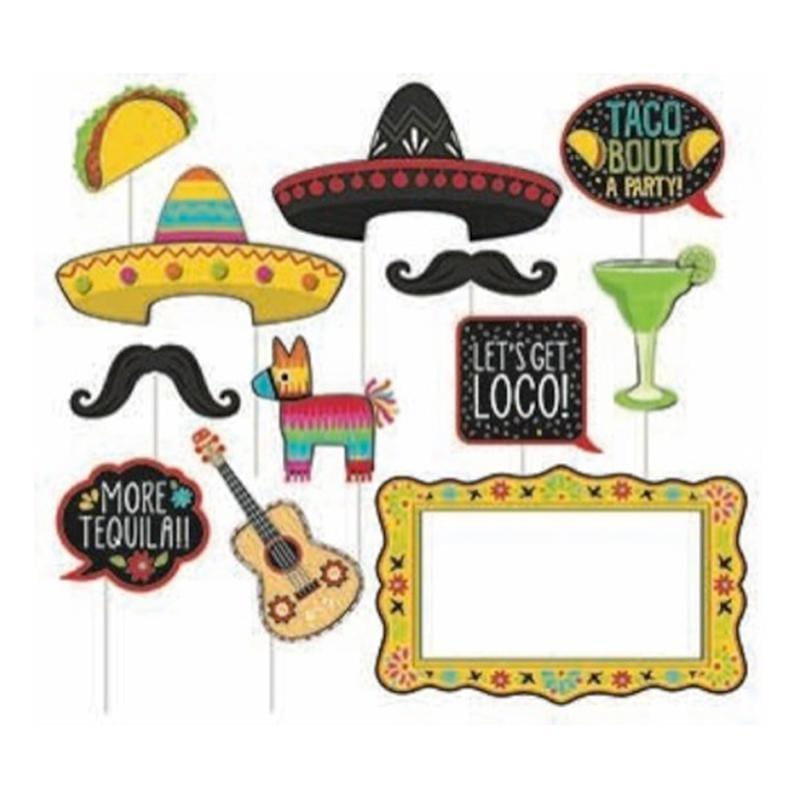 Buy Theme Party Fiesta Photo Booth Props, 12 per Package sold at Party Expert