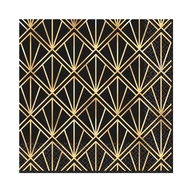 Buy Theme Party Glitz & Glam Beverage Napkins, 16 per Package sold at Party Expert