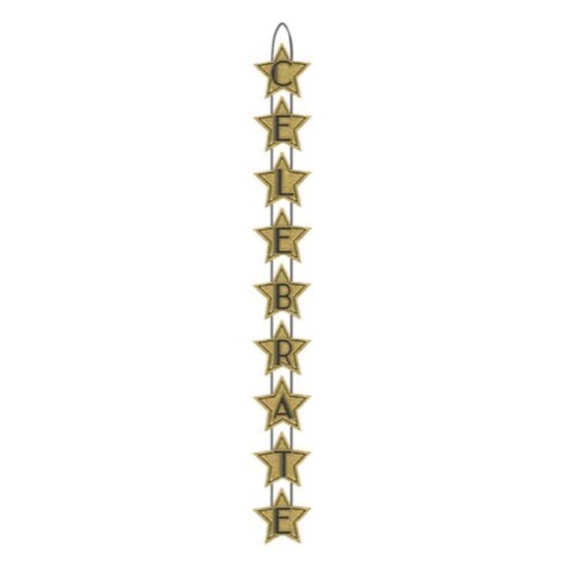 Buy Theme Party Glitz & Glam Celebrate Hanging Sign sold at Party Expert