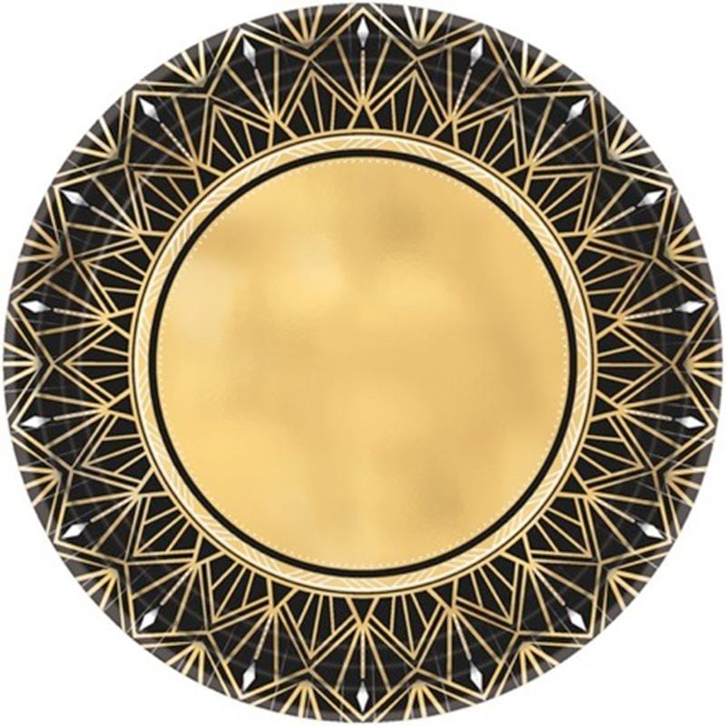 Buy Theme Party Glitz & Glam Paper Plates 10.5 Inches, 8 per Package sold at Party Expert
