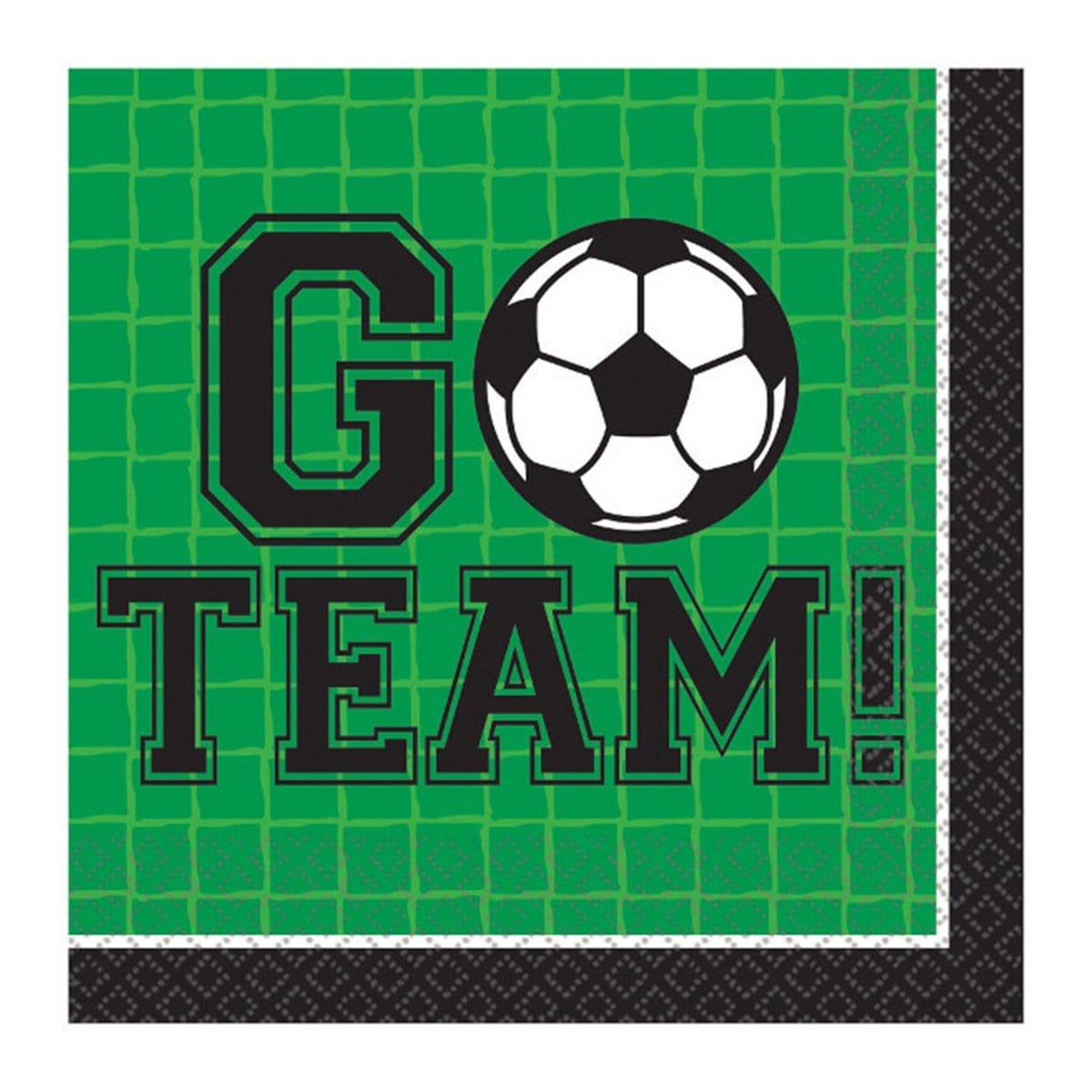 Buy Theme Party Goal Getter Beverage Napkins, 36 per Package sold at Party Expert