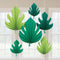 Buy Theme Party Gold Aloha Palm Leaf Decorations, 6 per Package sold at Party Expert