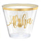 Buy Theme Party Gold Aloha Plastic Tumblers, 30 per Package sold at Party Expert
