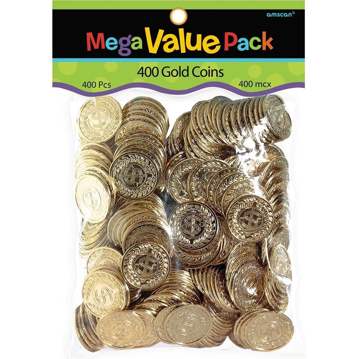 Buy Theme Party Gold Coins, 400 per Package sold at Party Expert