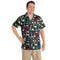 AMSCAN CA Theme Party Hawaiian Tiki Shirt for Adults, Black and Multicolour