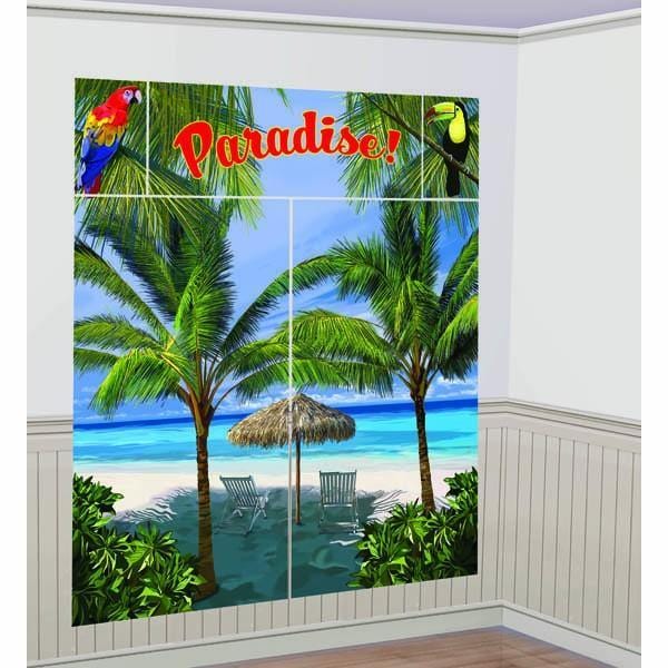 Buy Theme Party Palm Tree Paradise Scene Setter sold at Party Expert