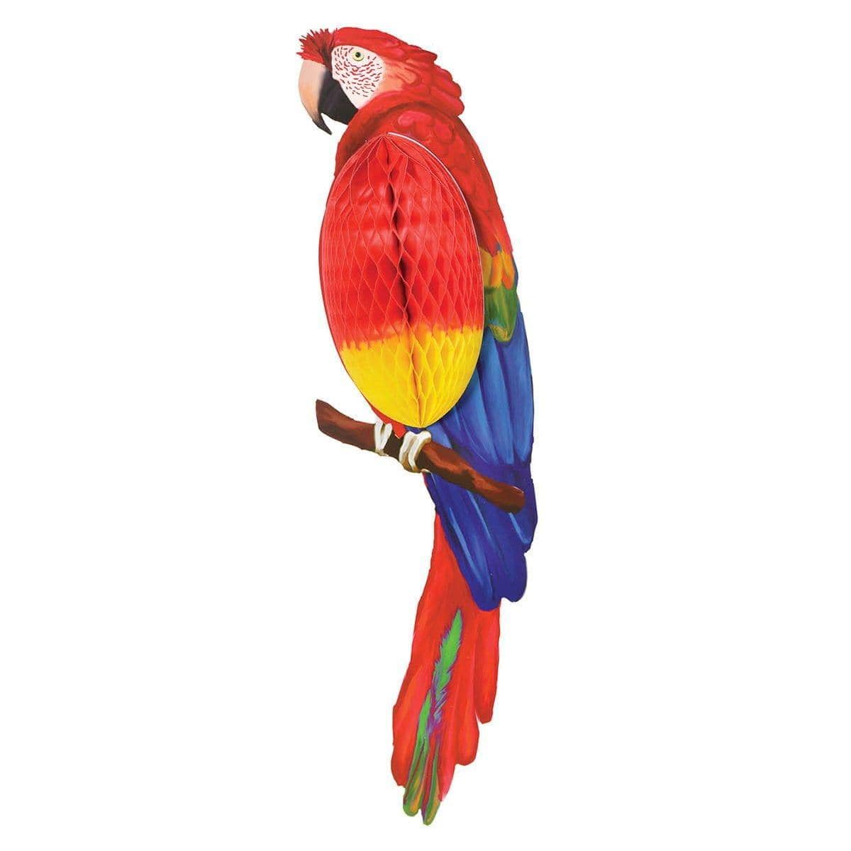Buy Theme Party Parrot Honeycomb Decoration, 23 Inches sold at Party Expert