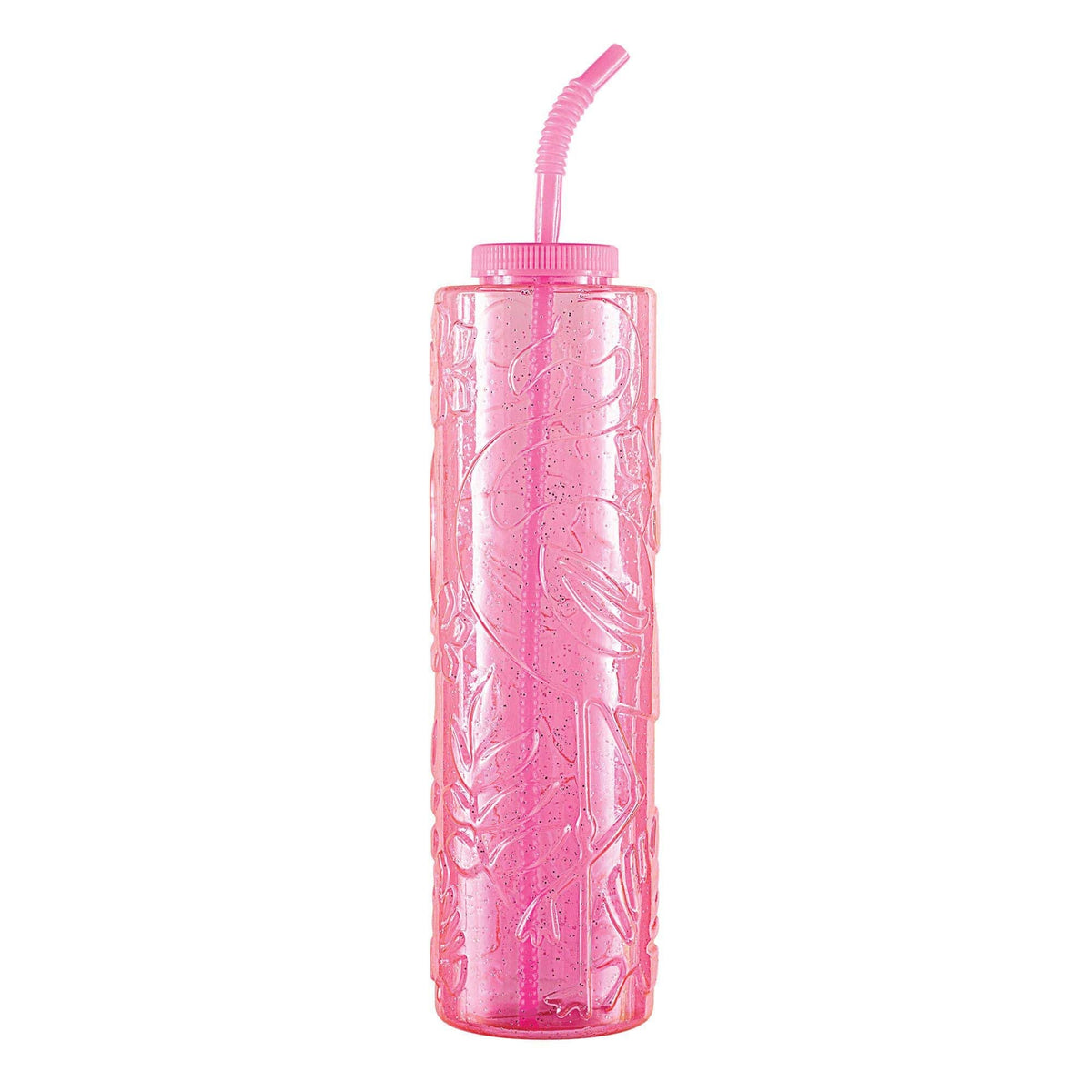 AMSCAN CA Theme Party Plastic Flamingo Pink Cup, 50 Oz, 1 Count