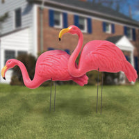 Buy Theme Party Plastic Flamingo Yard Stakes 24 Inches, 2 per Package sold at Party Expert
