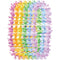 Buy Theme Party Rainbow Flower Lei Necklaces, 6 per Package sold at Party Expert