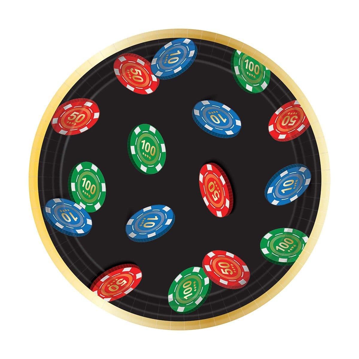 Buy Theme Party Roll The Dice Paper Plates 7 Inches, 8 per Package sold at Party Expert
