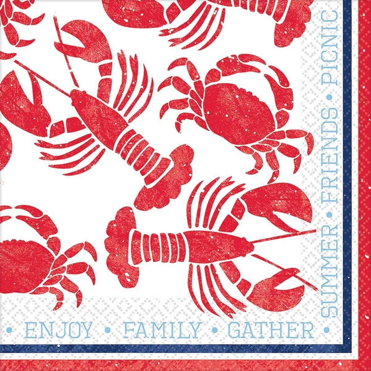 Buy Theme Party Seafood Lunch Napkins, 16 per Package sold at Party Expert