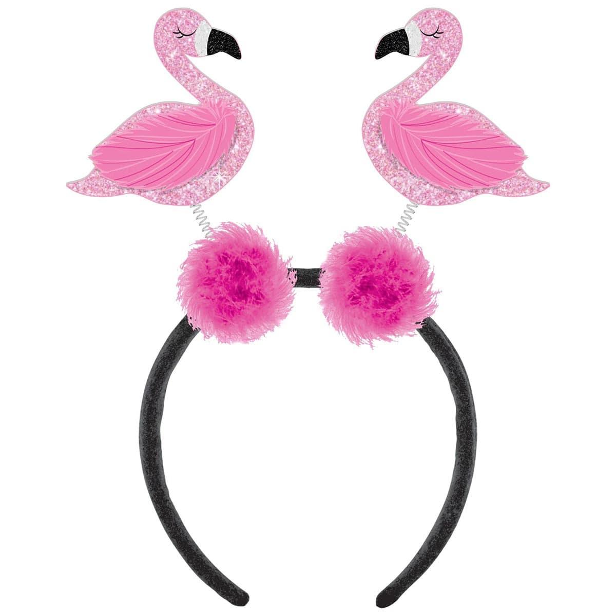 AMSCAN CA Theme Party Summer Flamingo Headband, Pink