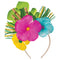 AMSCAN CA Theme Party Summer Palm Flowers Headband, 1 Count