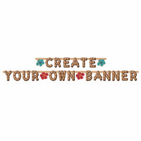AMSCAN CA Theme Party Vintage Tiki Customizable Banner