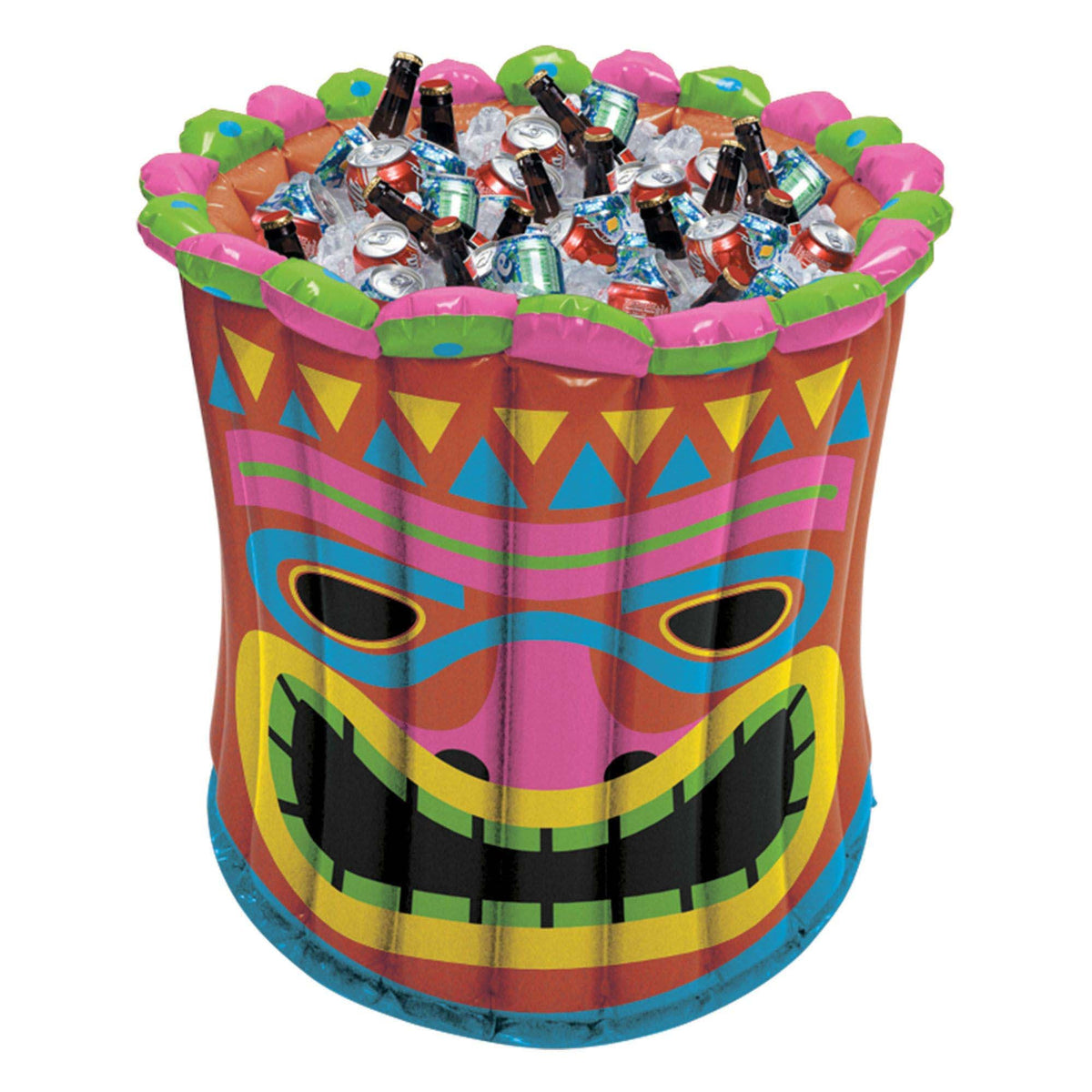 AMSCAN CA Theme Party Vintage Tiki Inflatable Cooler, 1 Count