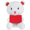 AMSCAN CA Valentine's Day Bear Plush Balloon Weight with Gift, 8 Inches, 1 Count