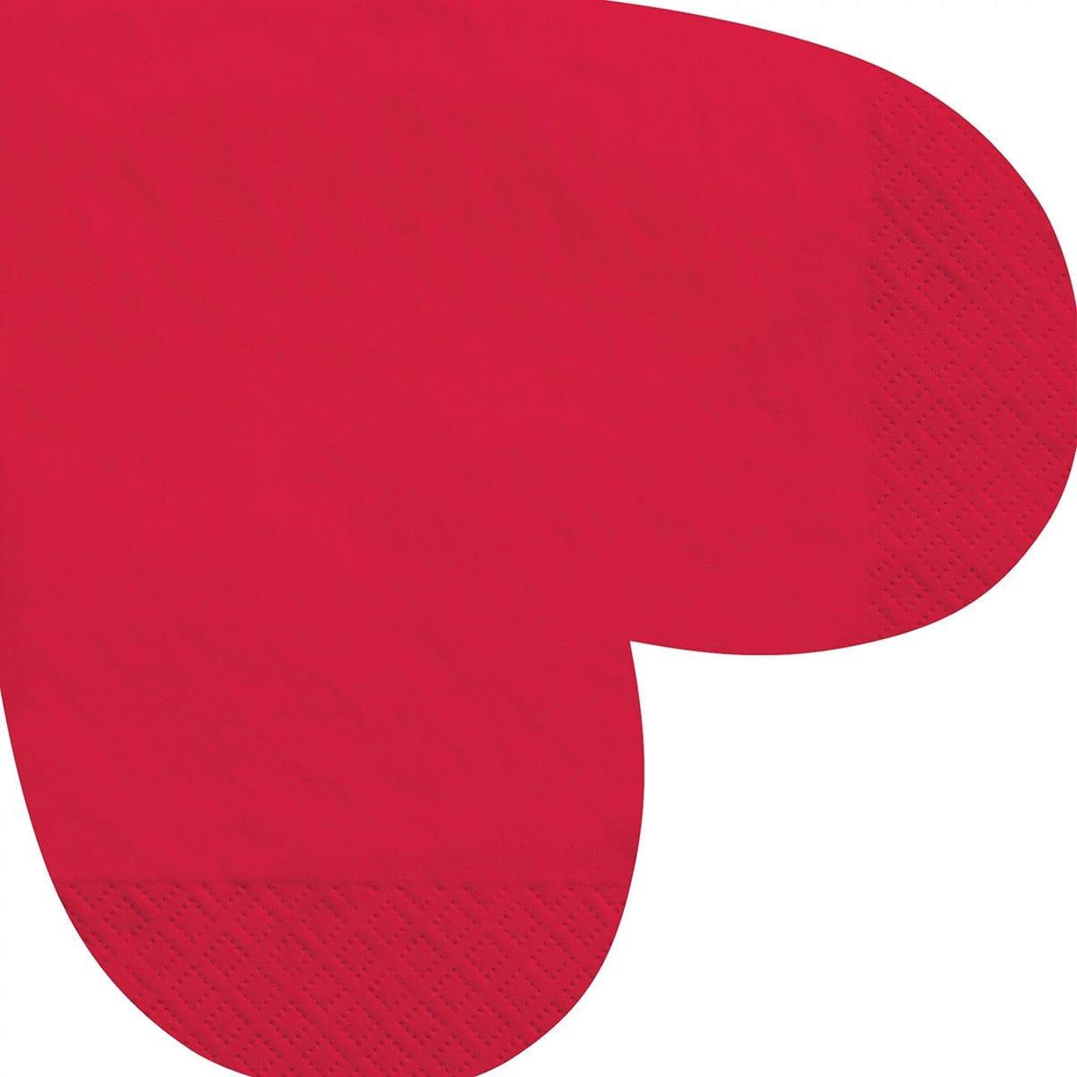 AMSCAN CA Valentine's Day Cross My Heart Lunch Napkins, 16 Count