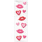AMSCAN CA Valentine's Day Valentine's Day Lips and Hearts Gel Clings
