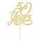 Buy Wedding Anniversary 50 Years gold plastic cake topper sold at Party Expert
