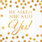 Buy Wedding Beverage Napkins He Asked...16/pkg. sold at Party Expert
