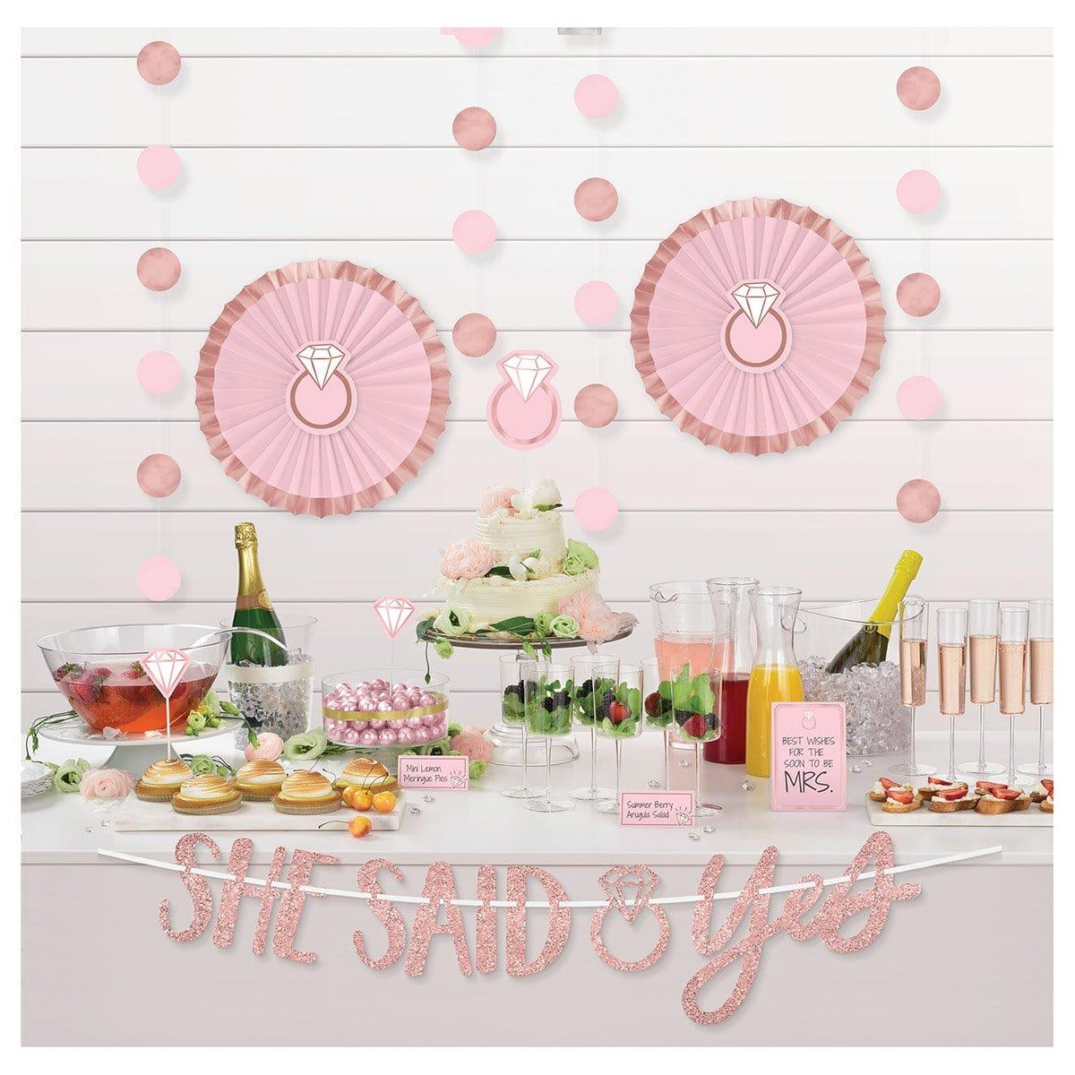Buy Wedding Blush Wedding - Buffet Table Decorating Kit sold at Party Expert